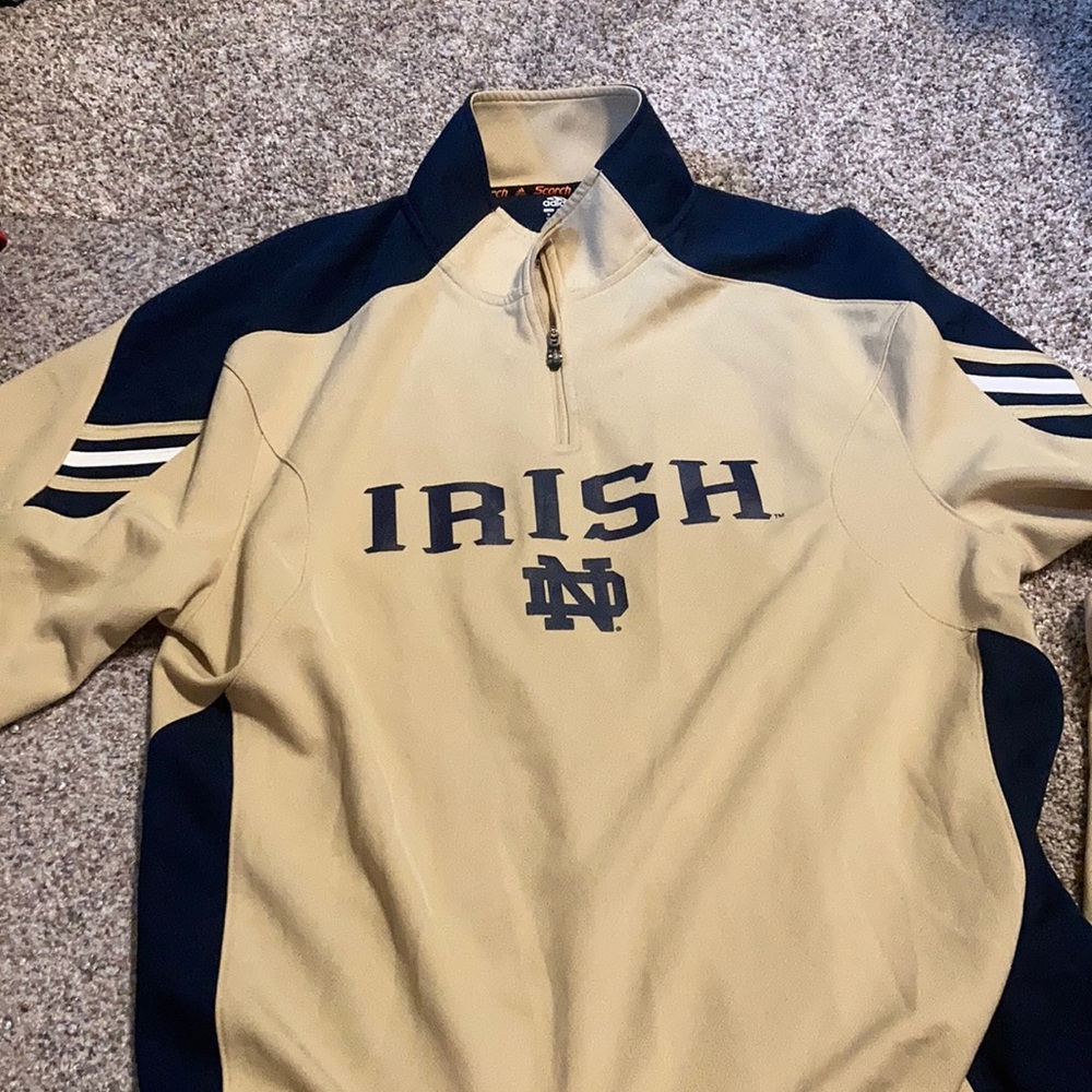 Notre Dame Adidas quarter zip Medium